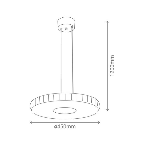 Obesna svetilka SULION Stern, ø 45 cm-image-3