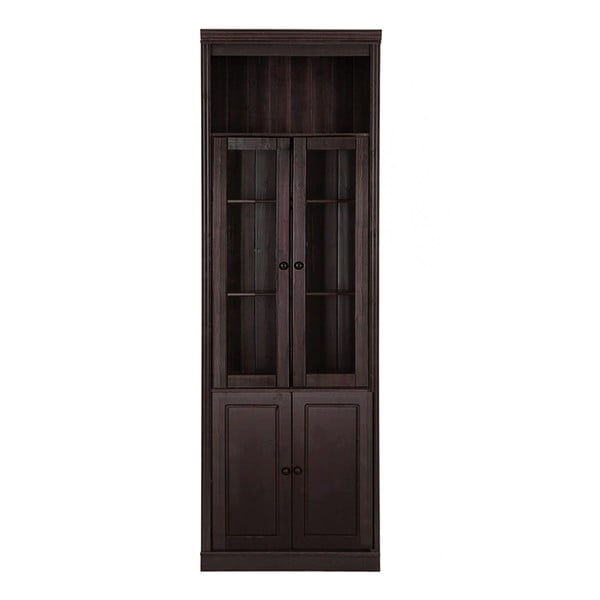 Rjava vitrina iz masivnega bora 74x223 cm Anita – Støraa