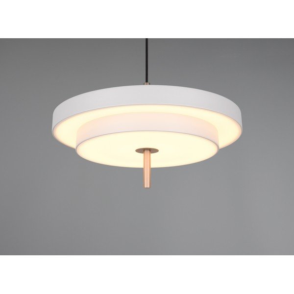 Slonokoščena LED zatemnitvena viseča svetilka Keaton – Trio-image-1