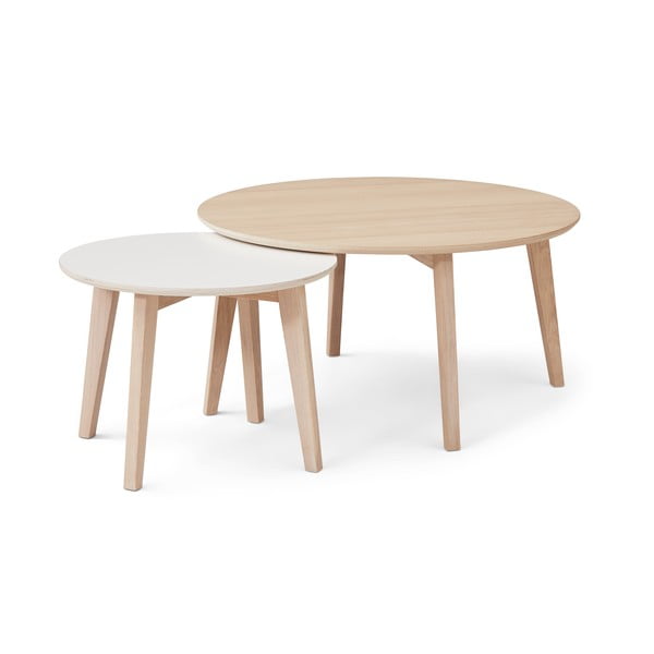 Kavna mizica v hrastovem dekorju Hammel Iris Ø 90 cm-image-3