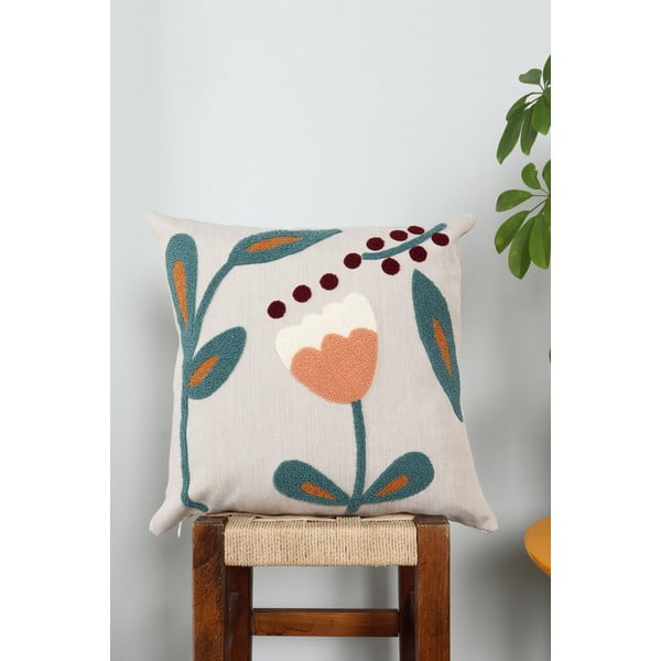 Lanena okrasna blazina 43x43 cm Fresya – Mioli Decor-image-1