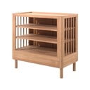 Otroška komoda iz masivnega hrasta s previjalnim pultom v naravni barvi 100x95x55 cm Forrest – Vipack