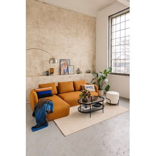 Kremno bel tekač 80x200 cm Wolly – BT Carpet