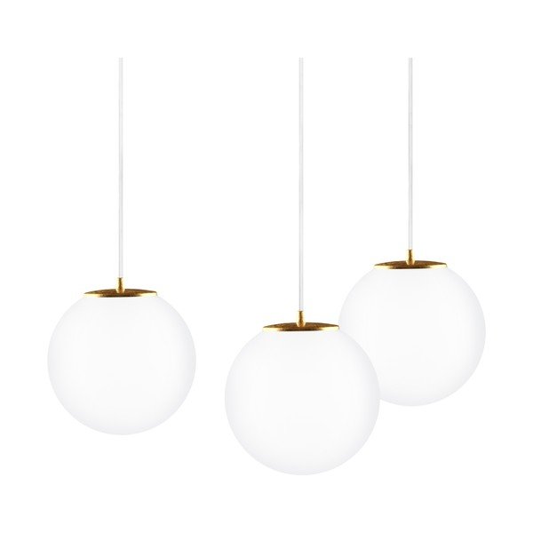 Triple light TSUKI Elementary, mat opal/zlata/bela/bela/bela-image-2