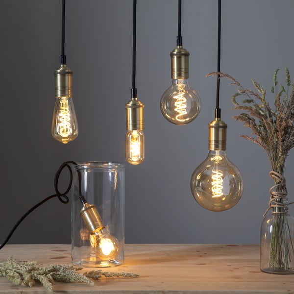 Filament zatemnitvena žarnica s toplo svetlobo z žarnico E27, 3 W Spiral Filament – Star Trading-image-4