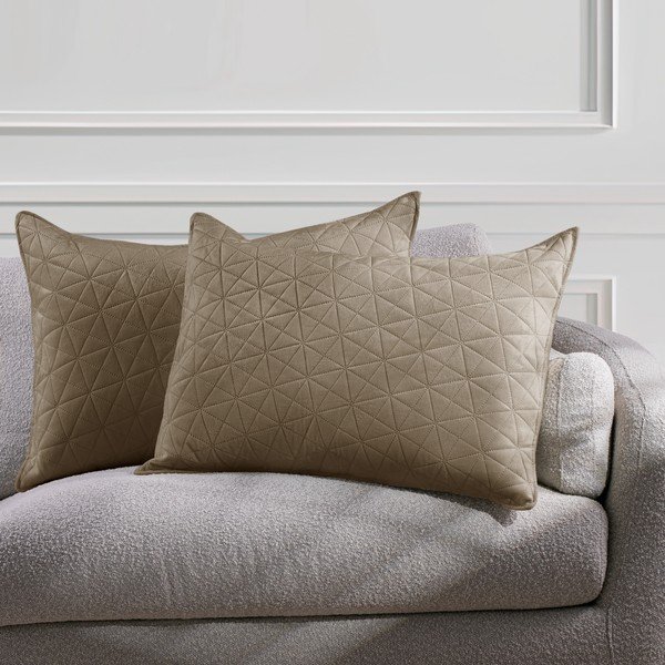 Komplet 2 prevlek za blazine AmeliaHome Laila v bež barvi, 70 x 50 cm-image-1