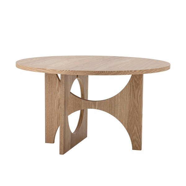 Okrogla klubska mizica v dekorju jelke v naravni barvi ø 80 cm Alden – Bloomingville-image-4