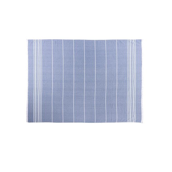 Modra bombažna odeja 150x200 cm Solene – Tiseco Home Studio-image-2