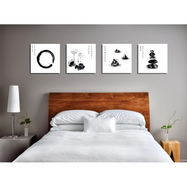 Slike v kompletu 4 ks 30x30 cm Japanese Zen – Wallity-image-2