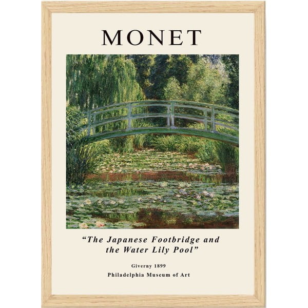 Plakat z okvirjem 35x45 cm Claude Monet – Wallity