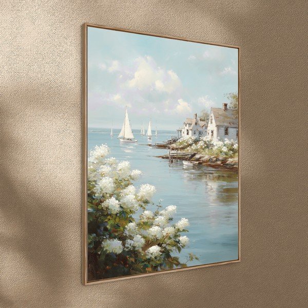 Tiskana slika z okvirjem 60x80 cm Quiet Bay – Styler-image-2