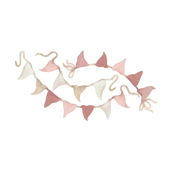 Otroške nalepke v kompletu 3 ks 66x33 cm Pennant Garlands – Lilipinso