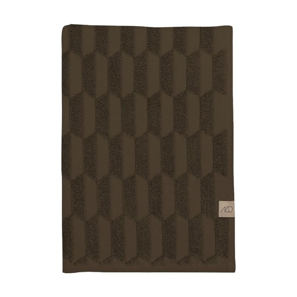 Temno rjave bombažne brisače v kompletu 2 kos 35x55 cm Geo - Mette Ditmer Denmark
