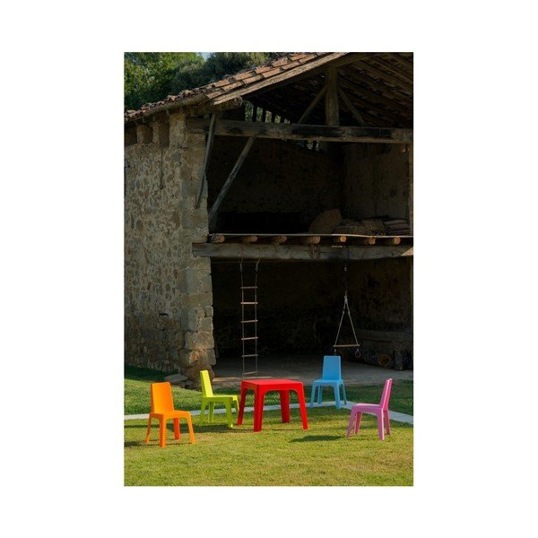 Modra otroška vrtna garnitura 1 miza in 2 stola Resol Julieta-image-1