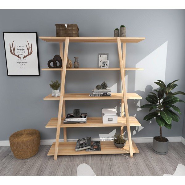 Knjižna polica iz borovega lesa 115x145 cm Soft - Kalune Design-image-2