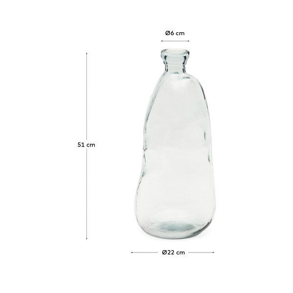 Visoka vaza iz recikliranega stekla (višina 51 cm) Brenna – Kave Home-image-4
