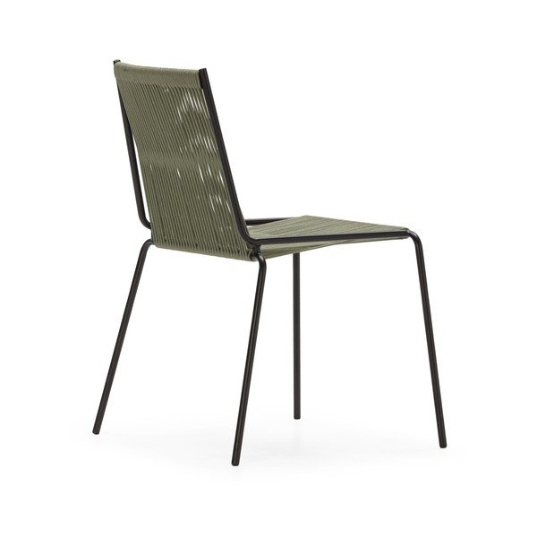 Zeleni kovinski jedilni stoli v kompletu z možnostjo nalaganja 2 ks Emily – Marckeric-image-2