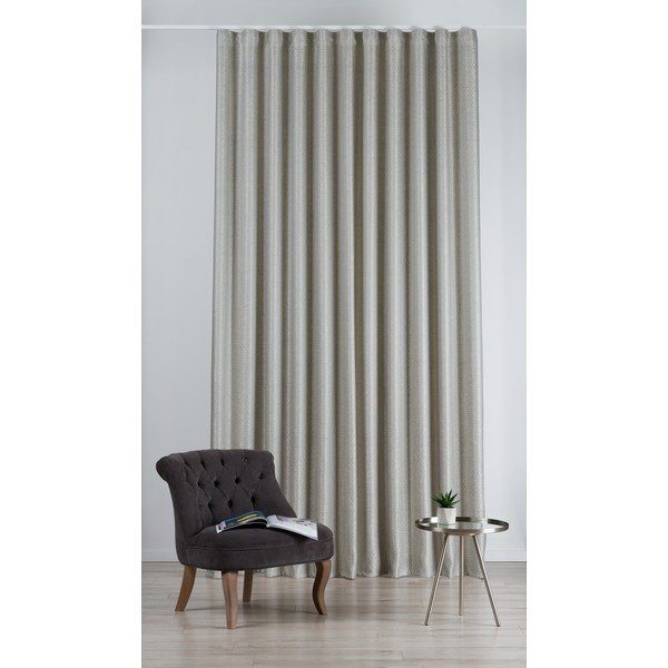 Siva zavesa 140x260 cm Agadir – Mendola Fabrics-image-1