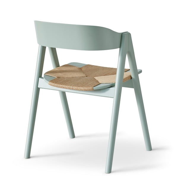 Svetlo zelen jedilni stol iz bukovega lesa s sedežem iz ratana Findahl by Hammel Mette-image-4