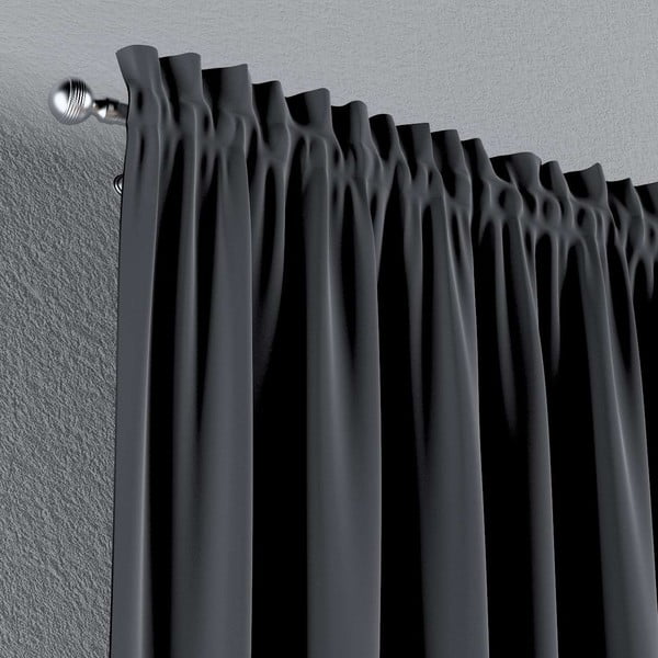 Siva zavesa 260x130 cm Posh Velvet - Yellow Tipi-image-4