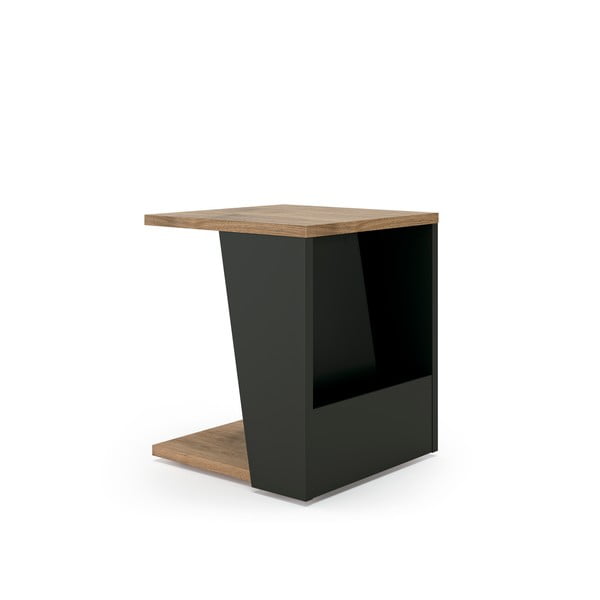 Klubska mizica s ploščo v dekorju oreha 40x40 cm Albi - TemaHome-image-2