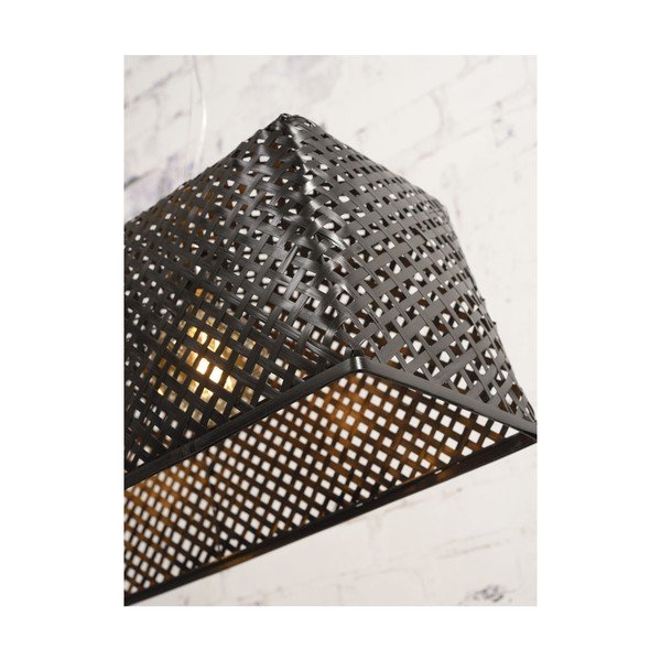 Črna bambusova viseča svetilka Good&Mojo Komodo-image-4