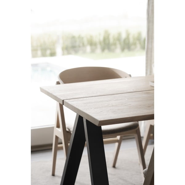 Raztegljiva jedilna miza s ploščo iz hrastovega lesa 170x100 cm Carradale - Rowico-image-2