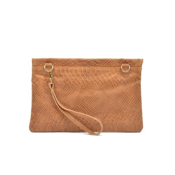Konjakasto rjava usnjena torbica / denarnica Roberta M Gula Cognac-image-1
