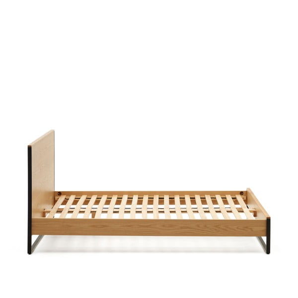Zakonska postelja z letvenim dnom v naravni barvi 160x200 cm Taiana – Kave Home-image-3