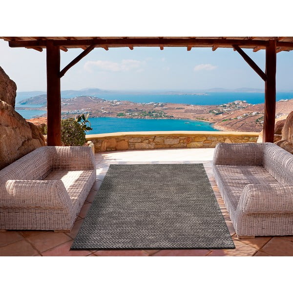 Antracitno siva zunanja preproga 120x170 cm Panama - Universal-image-1