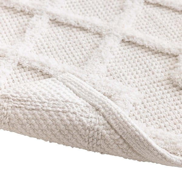Kremno bela kopalniška preproga 50x80 cm Otis – douceur d'intérieur-image-2
