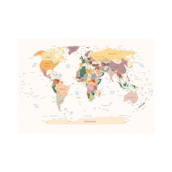 Tapeta Bimago World Map, 300 x 210 cm