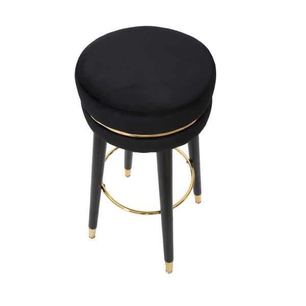 Črn/v zlati barvi oblazinjen barsko stol (višina sedeža 74 cm) Paris – Mauro Ferretti-image-2