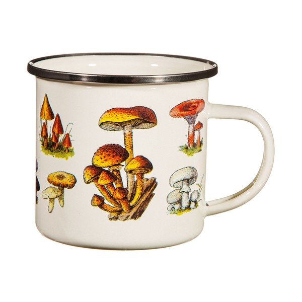 Kremno bela emajlirana otroška skodelica Vintage Mushroom - Sass & Belle