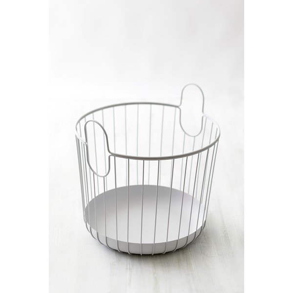 Bela kovinska košara za shranjevanje Zone Inu, ø 40,6 cm-image-1