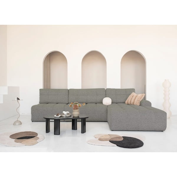 Svetlo rjava raztegljiva kotna sedežna garnitura s prostorom za shranjevanje (desni kot) Lulu – Miuform-image-1