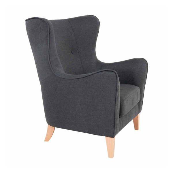 Temno siv fotelj House Nordic Campo Armchair-image-3