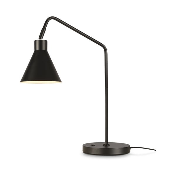 Črna namizna svetilka s kovinskim senčnikom (višina 55 cm) Lyon – it's about RoMi