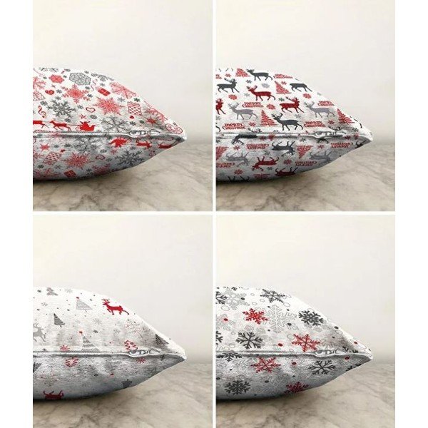 Prevleke za blazino v kompletu 4 ks z božičnim motivom 43x43 cm Merry Christmas – Mila Home-image-1