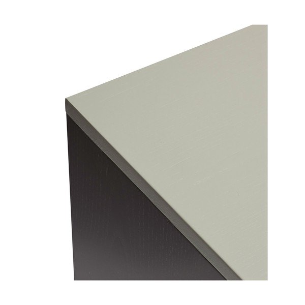 Temno modra/siva visoka komoda iz masivnega jesena 90x109 cm Study – Hübsch-image-3