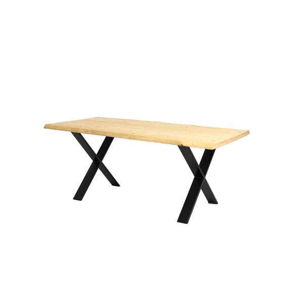 Jedilna miza s hrastovim vrhom Custom Form Cross, 180 x 90 cm