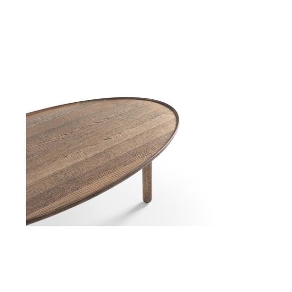 Rjava mizica iz masivnega hrasta 65x120 cm Mu – Gazzda-image-3