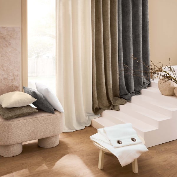 Okrasna blazina iz šenilje 45x45 cm Leo – douceur d'intérieur-image-2