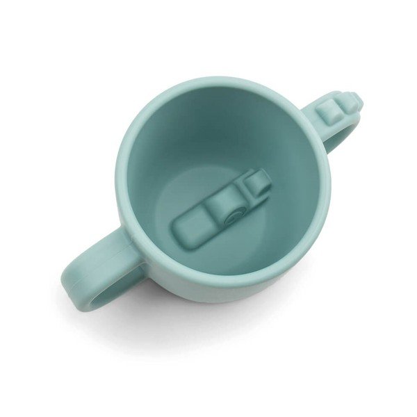 Modra silikonska otroška skodelica 0,17 l Croco - Done by Deer-image-1