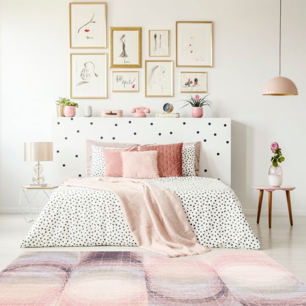 Svetlo rožnata volnena preproga 170x240 cm Kaola – Agnella-image-1