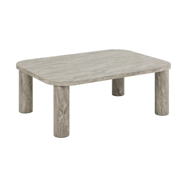 Svetlo siva mizica v marmornem dekorju 75x100 cm Solano – Actona