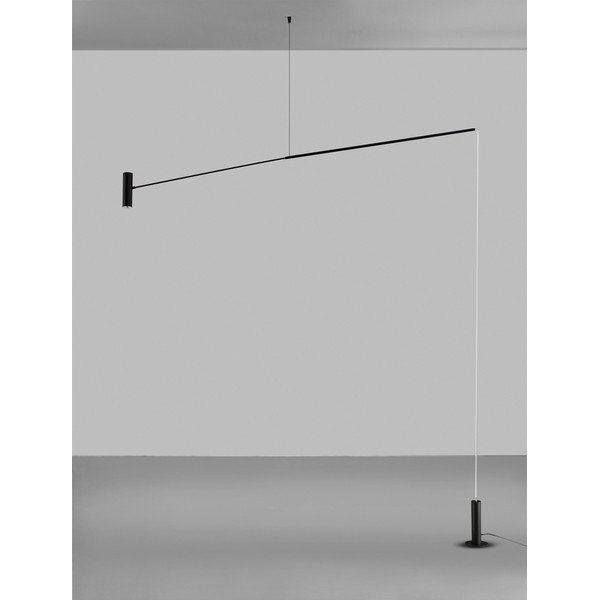 Mat črna kovinska LED stoječa svetilka (višina 250 cm) Voice – Nova Luce-image-3