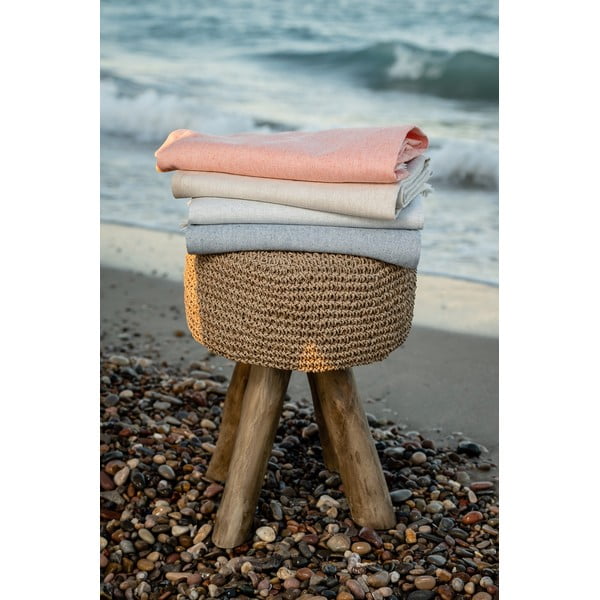 Modra pletenina z bombažem Euromant Summer Linen, 140 x 180 cm-image-4