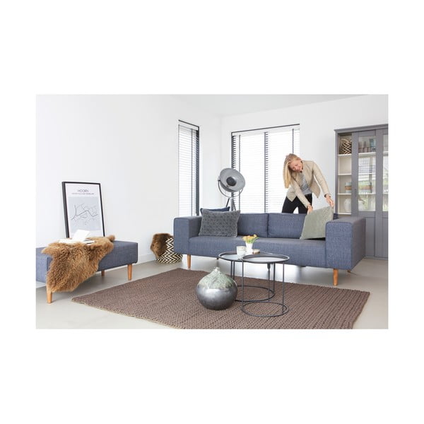 Črna klubska mizica WOOOD Ivar, Ø 56 cm-image-4