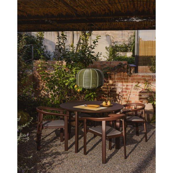 Rjav vrtni stol Erice – Kave Home-image-1